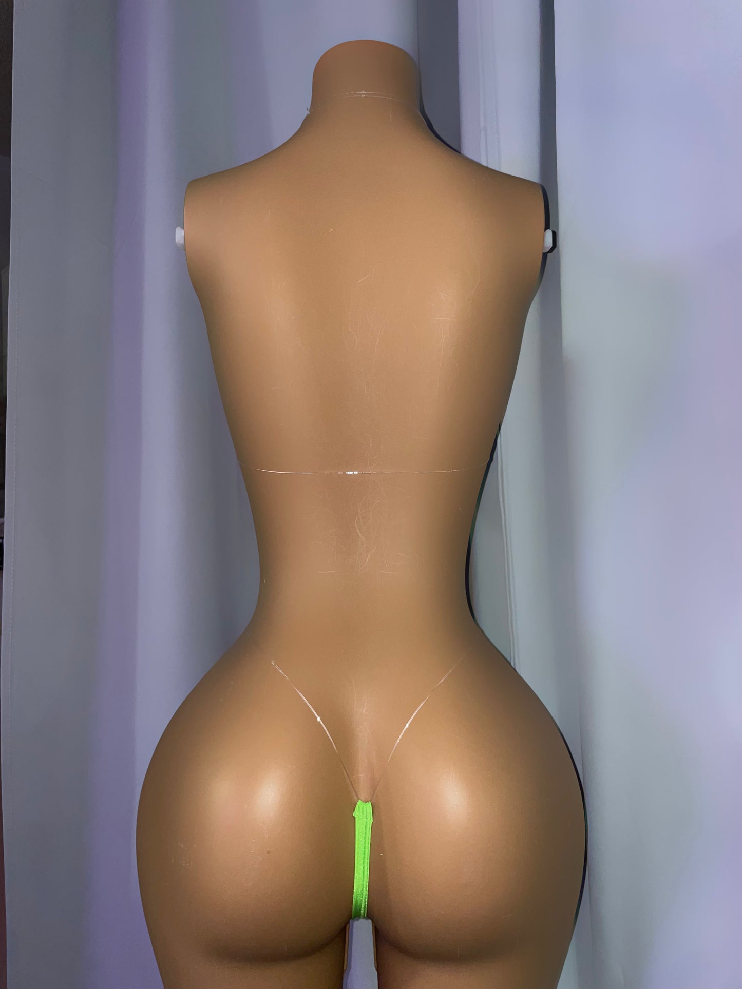 Neon Green Rhinestone Bling Bikini