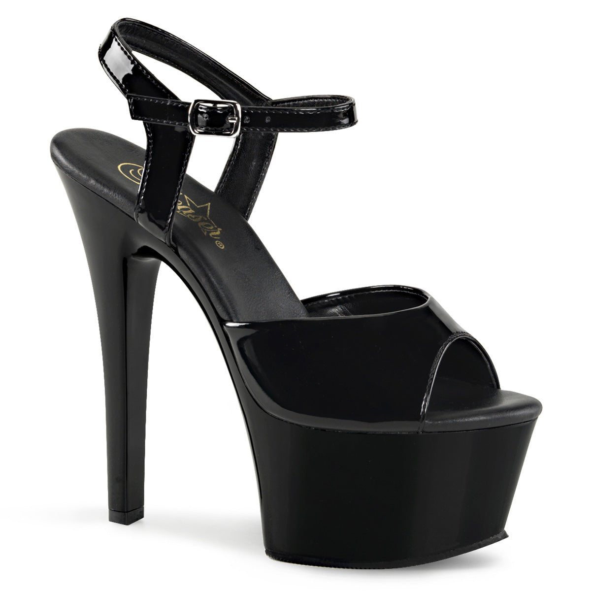 All Black Platform Heels - Exotic dance heel