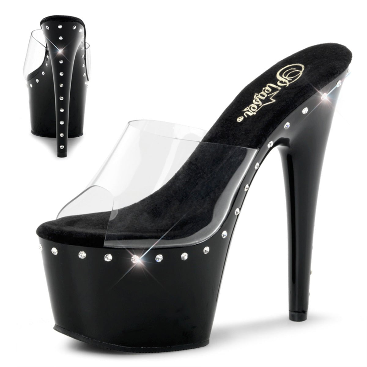 Diamond Studded Slipper - Moments ExoticExotic dance heel