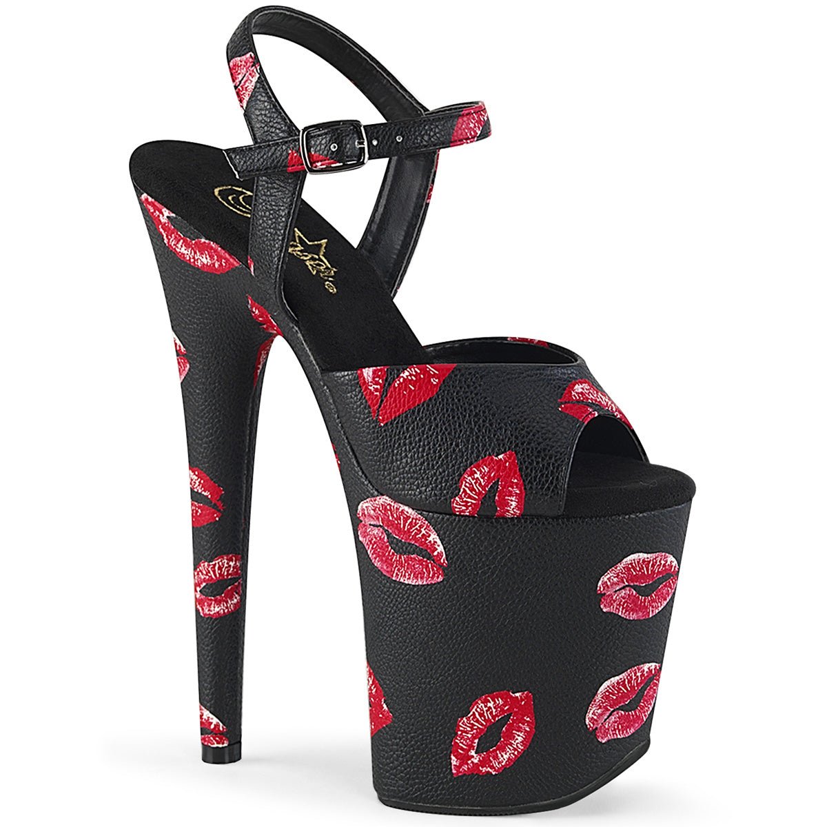 Kisses Black Platform Heels - Exotic dance heel