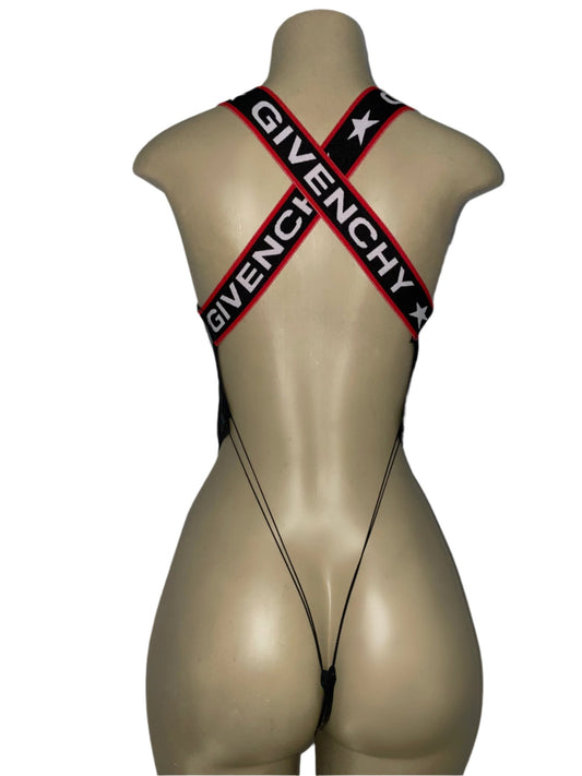 Leathered Up Bodysuit - Exotic dance outfit