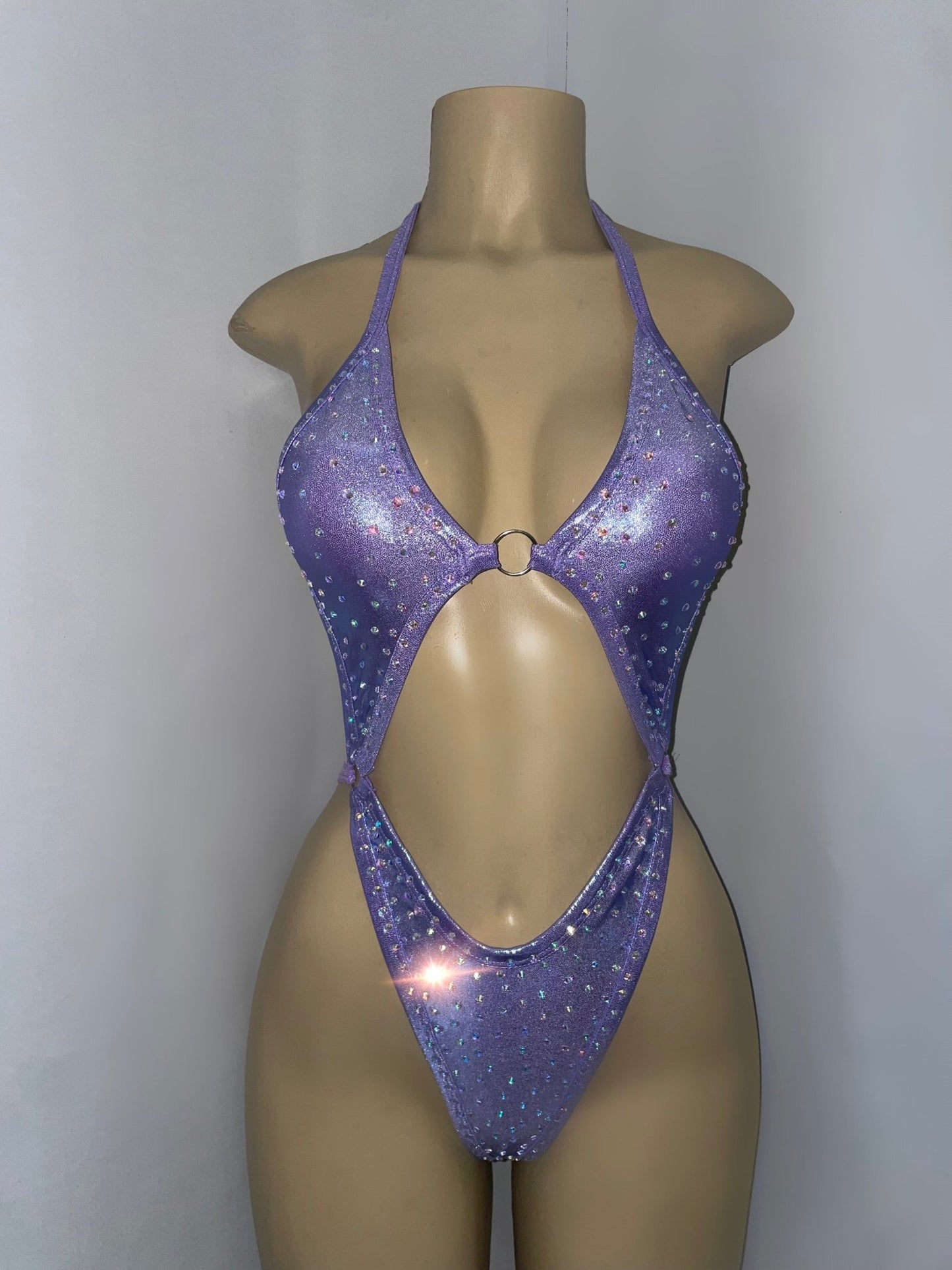 Lilac Rush Thong Bodysuit - Moments ExoticExotic dance outfit