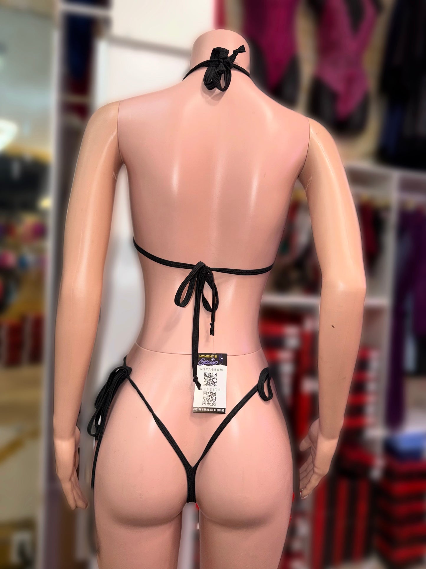 Black Mesh Bunny Bikini
