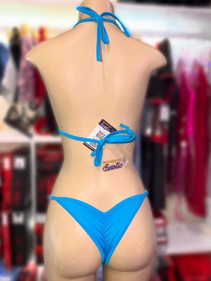 Turquoise 2pc Rhinestone Bikini