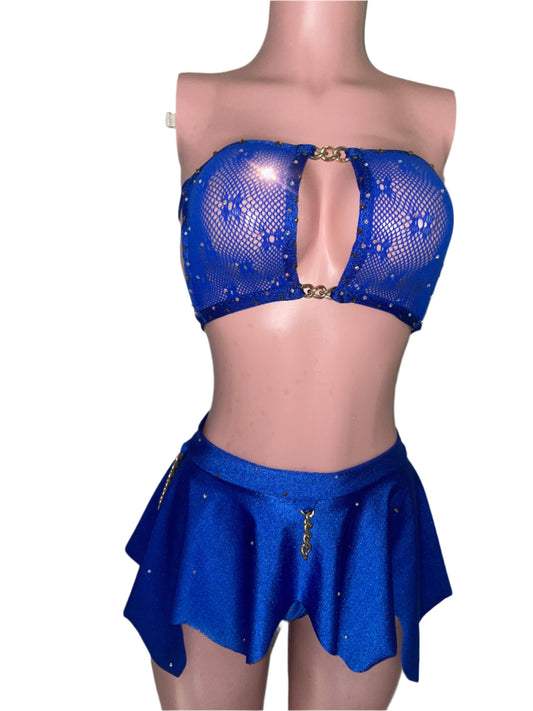 Blue Fairy Skirt Set 3pc