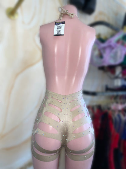 Gold Rhinestone Romper