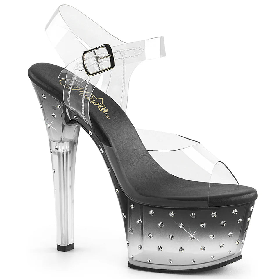 Black Radiance Rhinestone Heels - Moments ExoticExotic dance heel