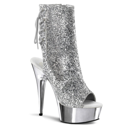 Glitter Chrome Platform Heels - Exotic dance heel