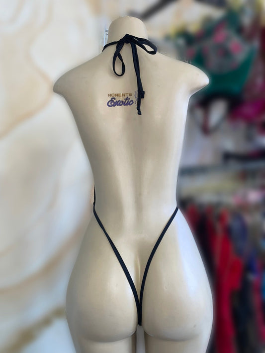 Black Lace Slingshot - Exotic dance outfit