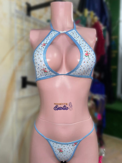 Gingham Sky 2pc - Exotic dance outfit