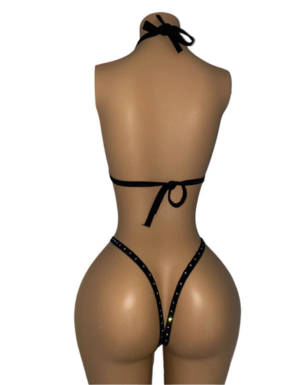 Lettered Bikini Dancer Outfit - Moments ExoticExotic dance outfit