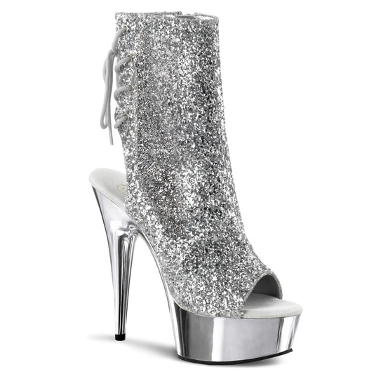 Glitter Chrome Platform Heels